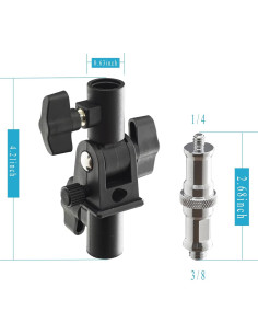 Soporte de Montaje Giratorio WELLMAKING D Stand 180 para Flash 2