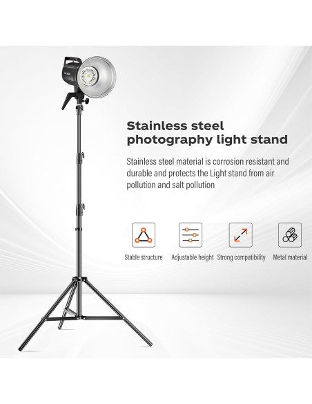 Soporte de Luz Godox US-290F Ajustable 110-286 cm con Bolsa