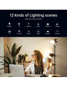 Kit de Iluminación Continua GVM PRO200B 200W con Control DMX 2