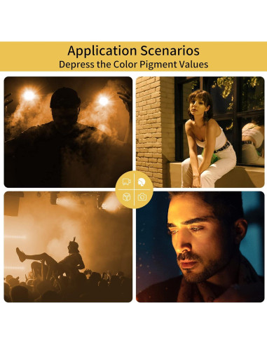 Filtros de Gel de Luz Naranja Meking 40x50 cm - 4 Piezas