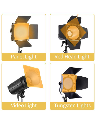 Filtros de Gel de Luz Naranja Meking 40x50 cm - 4 Piezas