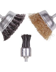 Juego de Cepillos de Ruedas de Alambre Rocaris 6 Piezas 2