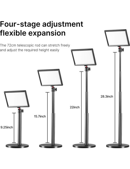 Luz Clave JUSMO K3 LED Ajustable con Soporte Extensible