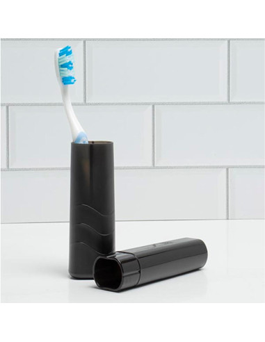 Soporte de Cepillo de Dientes de Viaje Miamica, Antimicrobiano, 2 Piezas