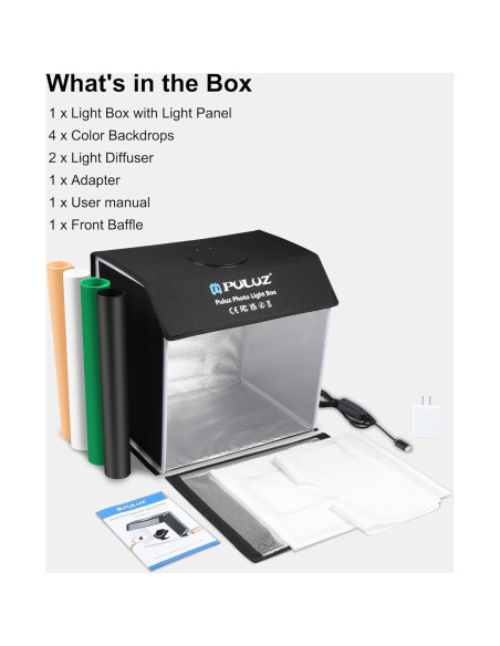 Caja de Luz Fotográfica PULUZ 40.64x30.48cm con 320 LED