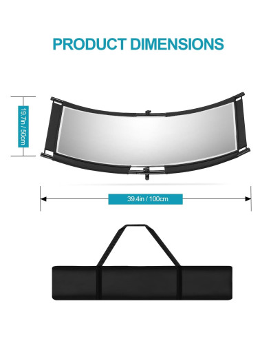 Difusor Reflector Clamshell WELLMAKING 100x50cm con Bolsa
