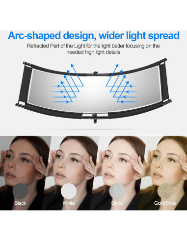 Difusor Reflector Clamshell WELLMAKING 100x50cm con Bolsa