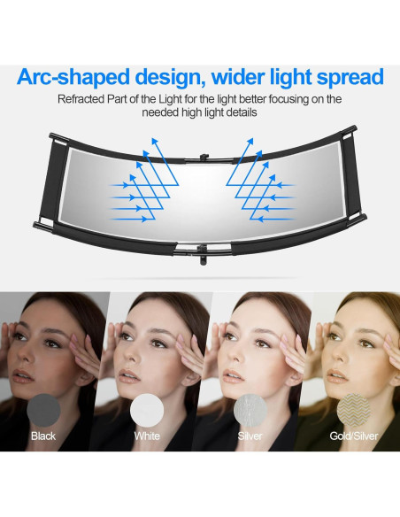 Difusor Reflector Clamshell WELLMAKING 100x50cm con Bolsa