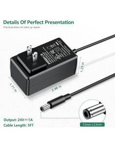 Adaptador de Alimentación FITE ON 24V para Luz de Anillo 12'' 2