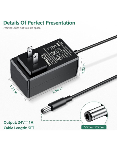 Adaptador de Alimentación FITE ON 24V para Luz de Anillo 12''