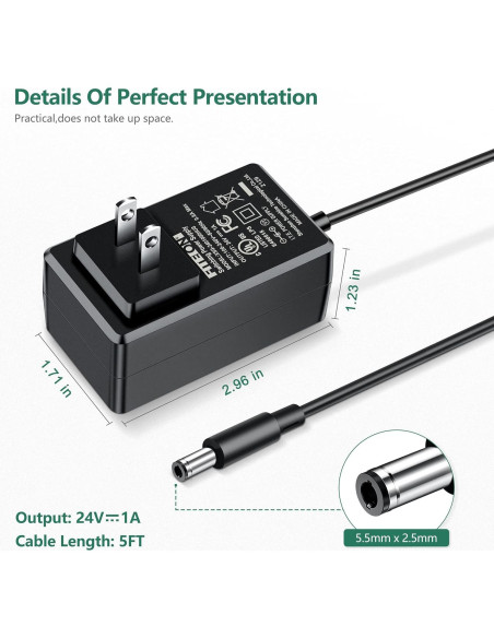 Adaptador de Alimentación FITE ON 24V para Luz de Anillo 12''