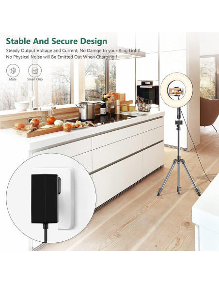 Adaptador de Alimentación FITE ON 24V para Luz de Anillo 12''