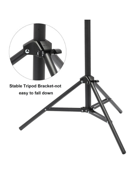 Soporte de Luz Fotográfica Ajustable PATIKIL 160 cm Metal