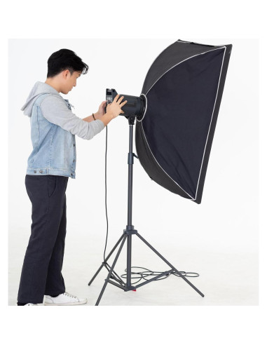 Soporte de Luz Fotográfica Ajustable PATIKIL 160 cm Metal