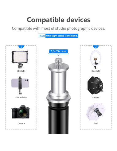 Soporte de Luz Plegable Neewer 1.9m con Bolsa de Transporte