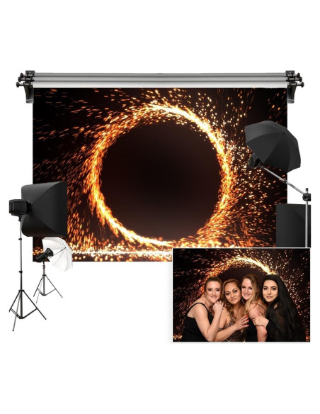 Fondo Fotográfico Poliester 2.2x1.5m Vie Savaran Anillo Fuego