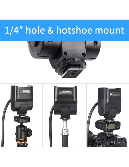 Cabezal de Flash Godox EC200 200W con Cable de 2m para AD200/AD200Pro