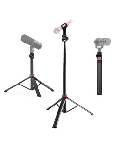 Soporte de Micrófono Trípode Telescópico 2.06m Aluminio