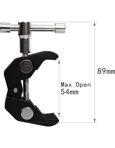 Abrazadera Super Anwenk 2Pack 54mm para Cámara y Accesorios