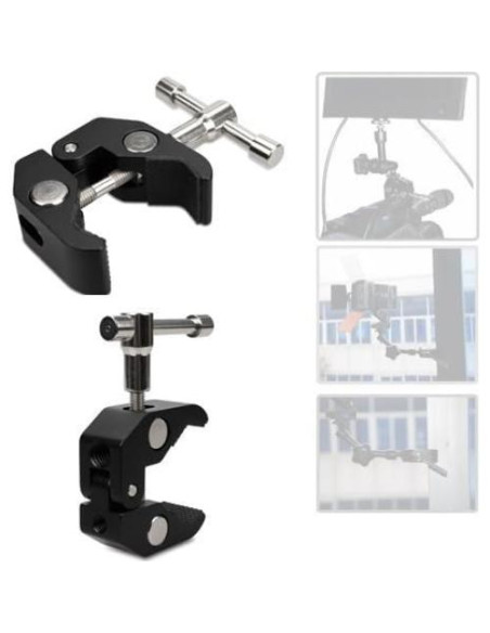 Abrazadera Super Anwenk 2Pack 54mm para Cámara y Accesorios