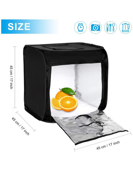Caja de Luz de Estudio Fotográfico LTRINGYS 40x40 cm LED Plegable