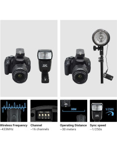 Disparador Inalámbrico JJC JF-U2 para Canon con 2 Receptores 2