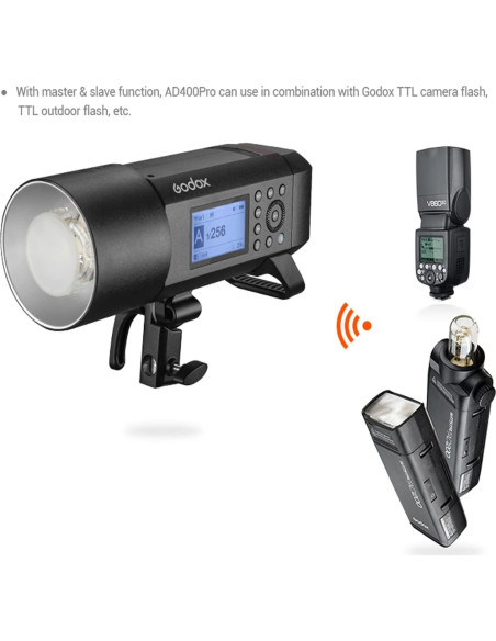 Flash Godox AD400Pro 400Ws Todo-en-Uno Portátil