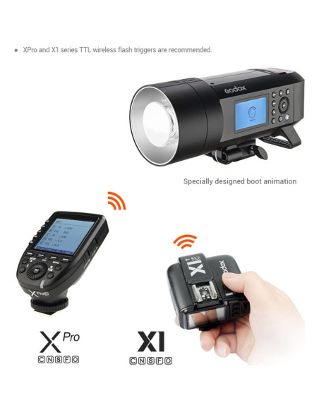 Flash Godox AD400Pro 400Ws Todo-en-Uno Portátil