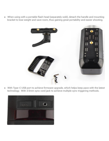 Flash Godox AD400Pro 400Ws Todo-en-Uno Portátil