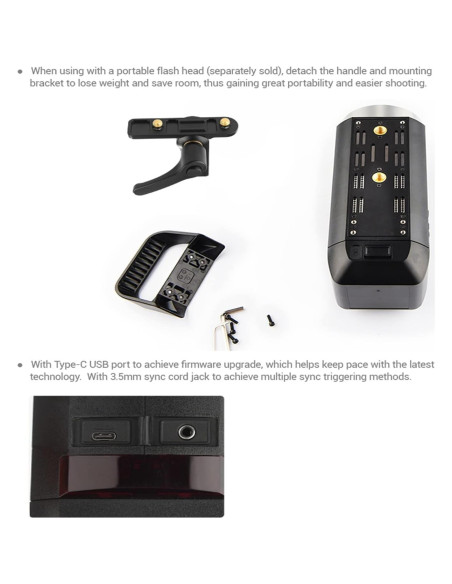 Flash Godox AD400Pro 400Ws Todo-en-Uno Portátil