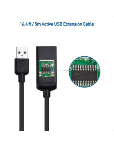 Cable Extensión USB Activo 5m Cable Matters Macho a Hembra 2