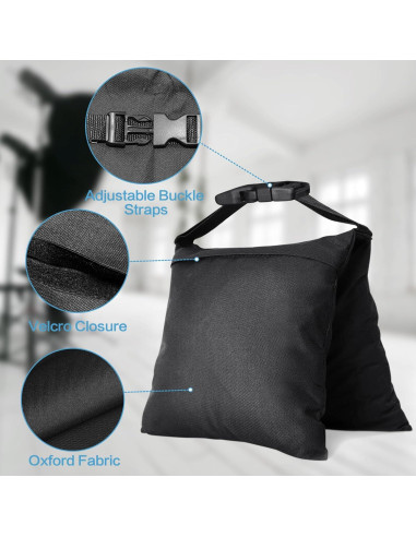 6 Sacos de Arena Alta Resistencia ifkdnr con Correas 6.8 kg