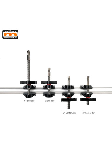 Abrazadera de Mandíbula Central 3" Matthellini Negra para Montaje