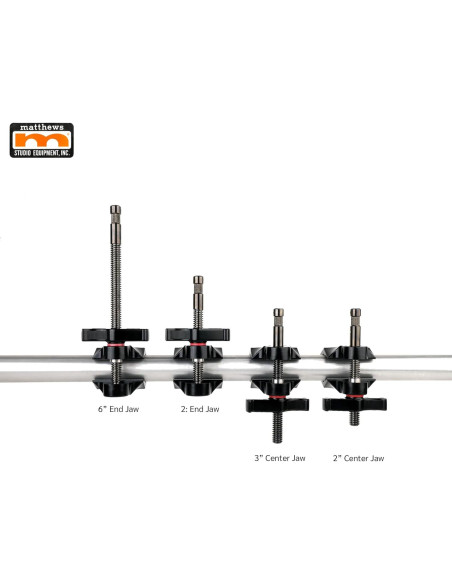 Abrazadera de Mandíbula Central 3" Matthellini Negra para Montaje