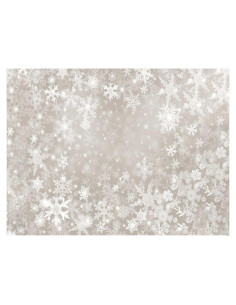 Fondo de Fotografía Navidad SeekPro 243x182cm Copos de Nieve