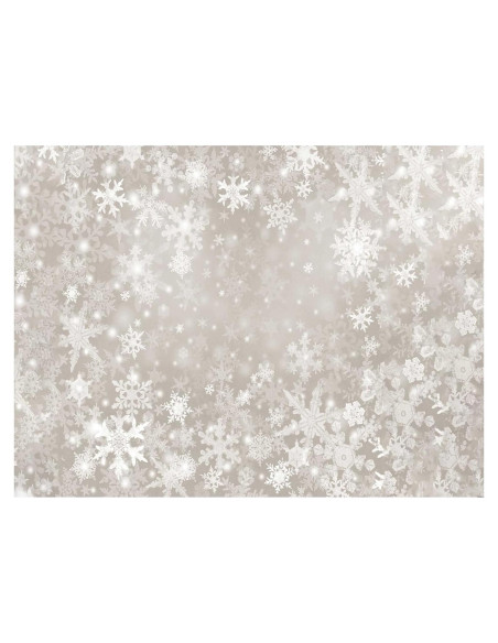 Fondo de Fotografía Navidad SeekPro 243x182cm Copos de Nieve
