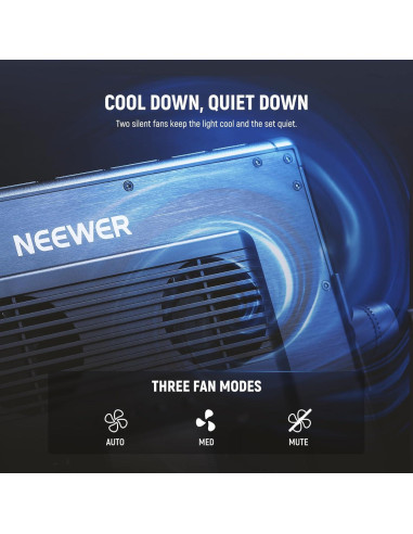 Panel de Luz LED RGB NEEWER PL60C 60W con Soporte Ajustable