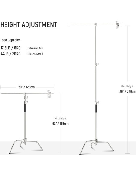 Panel de Luz LED RGB NEEWER PL60C 60W con Soporte Ajustable
