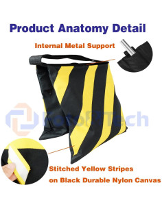 Bolsa de Arena Foto&Tech 4 Pack 600D Resistente al Agua 9 kg 2