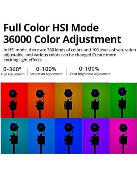 Luz LED de Video AMBITFUL FL80RGB 80W RGB 2800K-10000K