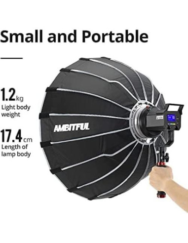 Luz LED de Video AMBITFUL FL80RGB 80W RGB 2800K-10000K