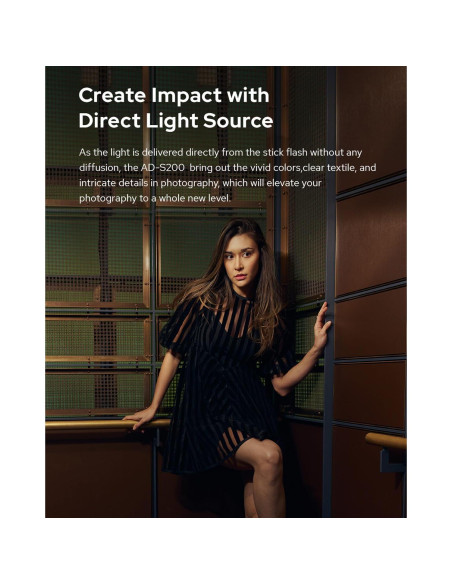 Godox AD-S200 Stick Flash Head 200W 5800K para AD200/AD200Pro