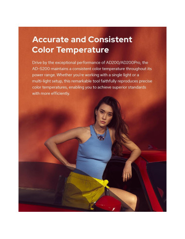 Godox AD-S200 Stick Flash Head 200W 5800K para AD200/AD200Pro