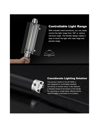 Godox AD-S200 Stick Flash Head 200W 5800K para AD200/AD200Pro