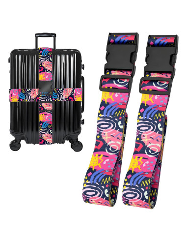 Correas de Equipaje Nemubao 2-LSFS187 Ajustables 0.91-1.83m