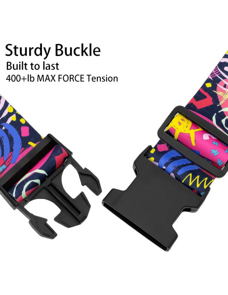 Correas de Equipaje Nemubao 2-LSFS187 Ajustables 0.91-1.83m