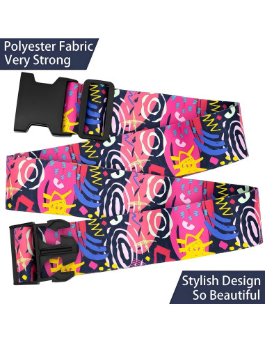 Correas de Equipaje Nemubao 2-LSFS187 Ajustables 0.91-1.83m