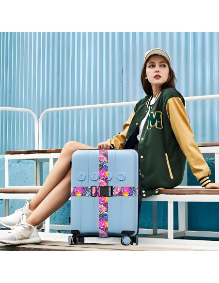 Correas de Equipaje Nemubao 2-LSFS187 Ajustables 0.91-1.83m