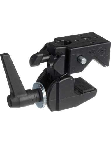 Abrazadera Super Clamp Manfrotto 035 - 15kg, Aluminio, Negro