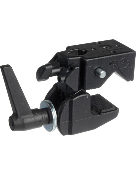 Abrazadera Super Clamp Manfrotto 035 - 15kg, Aluminio, Negro